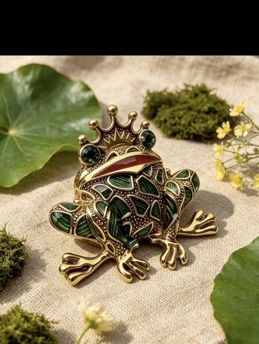 Frog Prince Brooch NEW